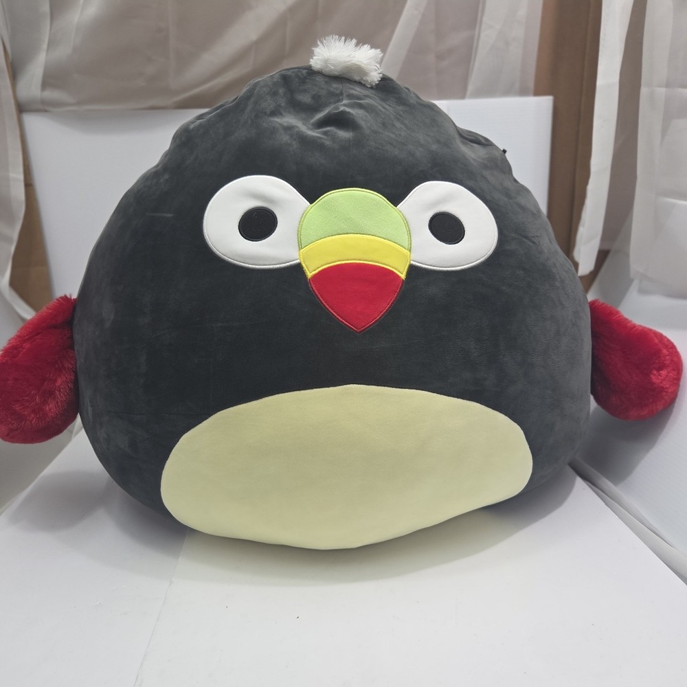 Squishmallows Tito Toucan‎ Giant Black Bird Jumbo Stuffed Animal Plush